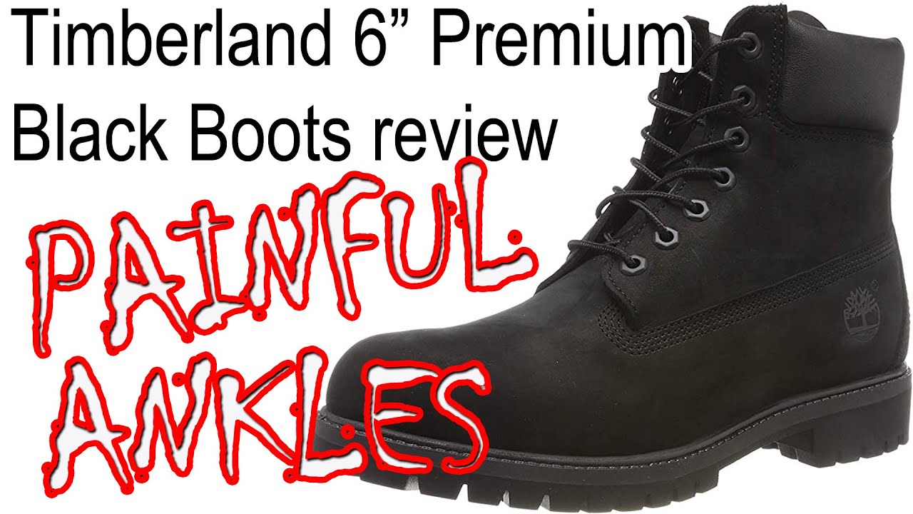 Timberland 6 inch Premium Black Boots 