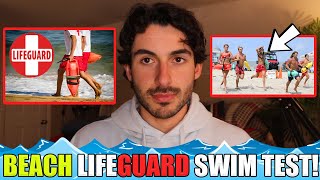 HOW TO SURVIVE THE BEACH LIFEGUARD SWIM TEST! (*WATERFRONT TRAINING*)