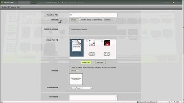 Deviantart tutorial: Submitting Art