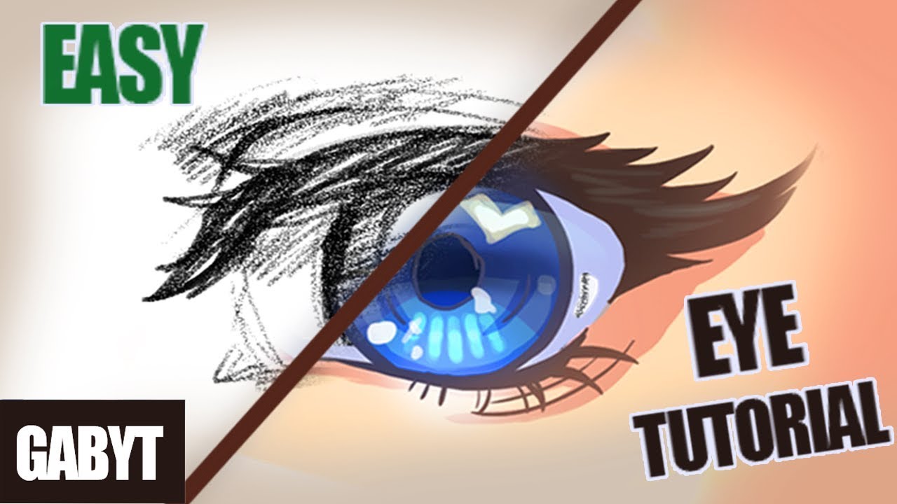 How to Draw Anime Eyes Graphic by BreakingDots · Creative Fabrica