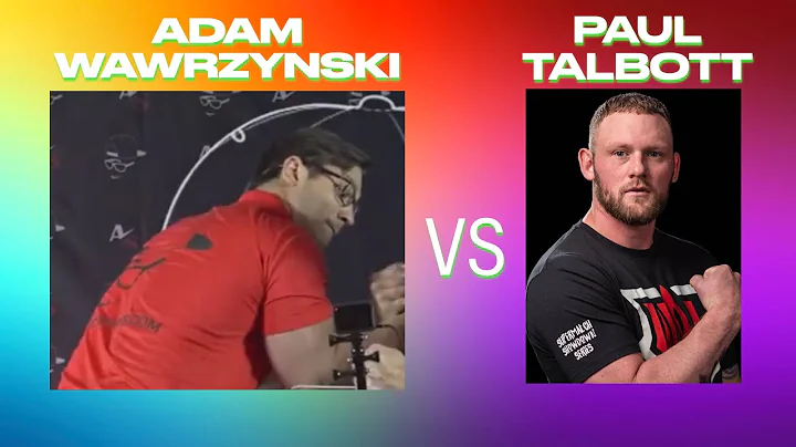 Armwrestlers Adam Wawrzynski vs Paul Talbott 2022