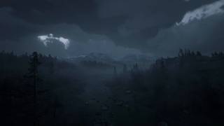 Pitch Black Thunderstorm Approaching Over Mountain Slope | Calm Before the Storm | 8 HOURS
