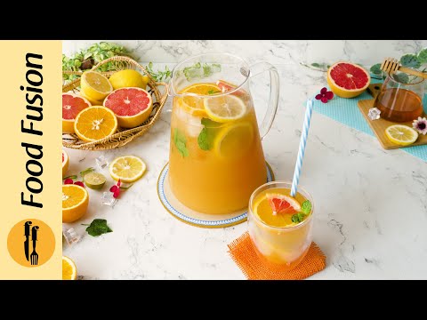 Citrus Iced Green Tea Recipe By Food Fusion