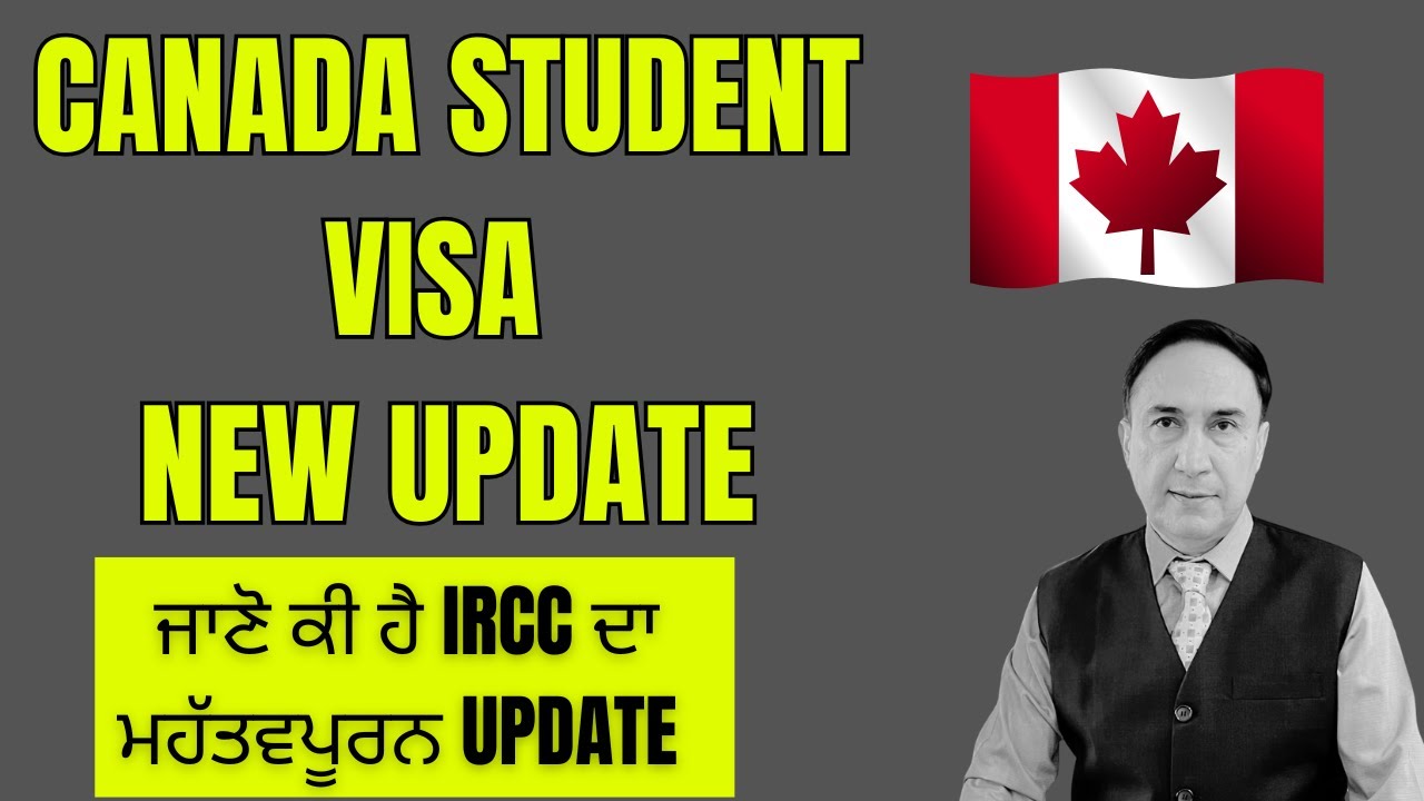 A new update by IRCC on Canada Student visa - YouTube