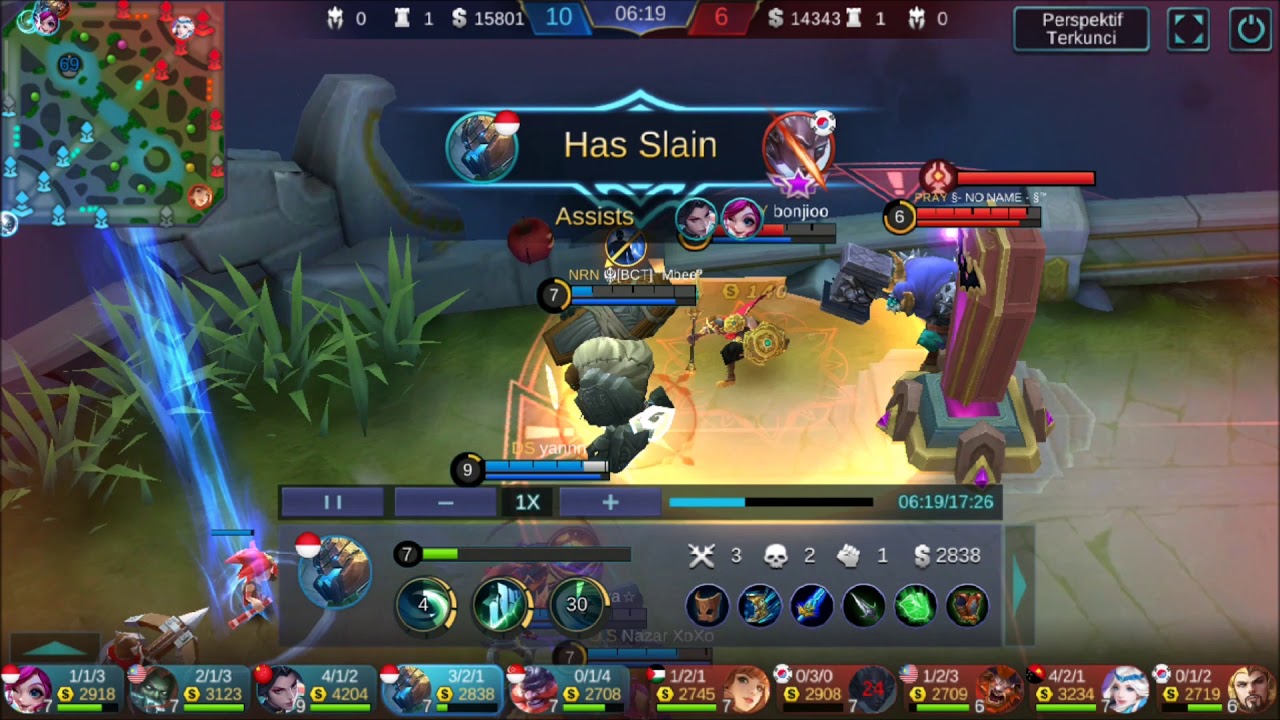 Hanabi Savage Grock | BUILD ITEM and GAMEPLAY 1 | Mobile Legend : Bang Bang