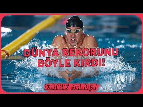 EMRE SAKI'DAN DNYA REKORU! Emre Sak?, 12 y?ll?k Dnya K?sa Kulvar Rekorunu K?rd?!