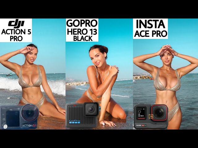 DJI Action 5 Pro VS GoPro Hero 13 Black VS iNsta360 ACE Pro Camera