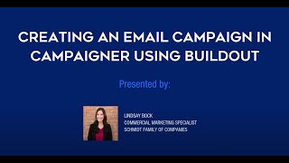 How to create an Email Campaign in Campaigner using Buildout