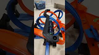 Hot Wheels Corkscrew Crash Track in action #shorts