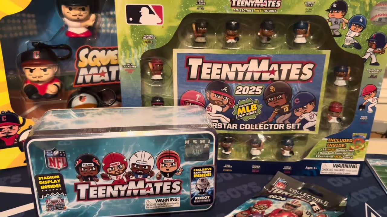 Масштабная распаковка фигурок NFL/MLB Teenymates и Squeezemates! 🔥 🚨