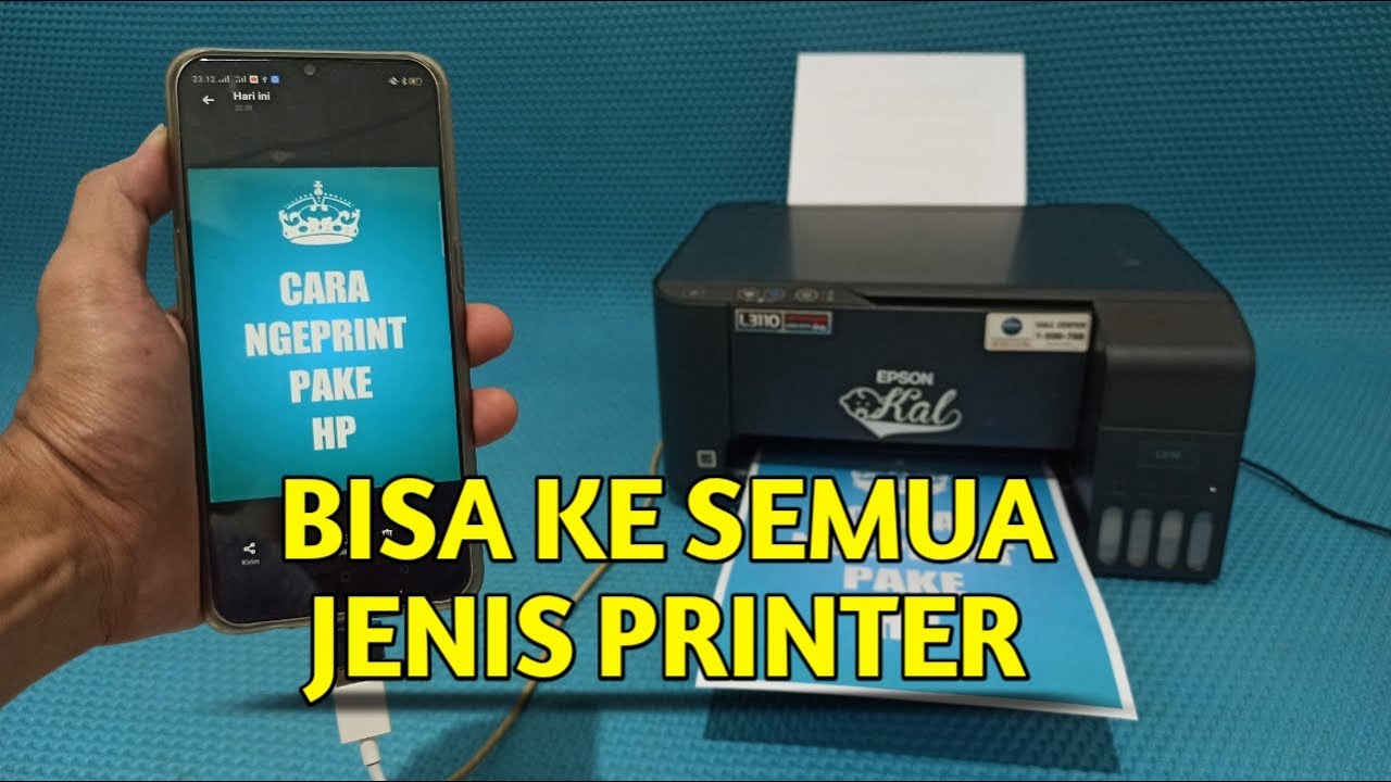 CARA NGEPRINT LEWAT HP KE SEMUA JENIS PRINTER || cetak foto dan dokumen