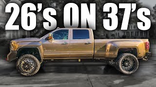 THE DUALLY GETS MASSIVE WHEELS & TIRES