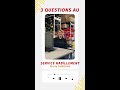 3 questions au service habillement