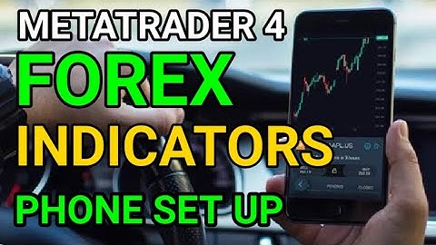 HOW TO SET UP FOREX INDICATORS ON METATRADER 4  WITH YOUR PHONE/ FOREX / Make Money FOREX Trading