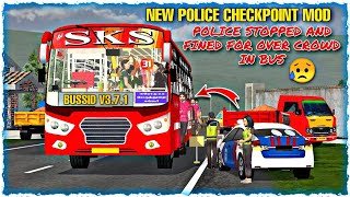 New police checkpoint mod for BUSSID v3.7.1 || Police stopped and fined for over crowd in bus 😩 screenshot 4