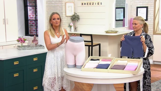 Breezies Set of 4 Cotton Long Line Panty Pack on QVC 