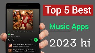 Top 5 Best Hindi Song App in Android||Spotify, Wynk Music, YT Music, JioSaavn Best song app download screenshot 1