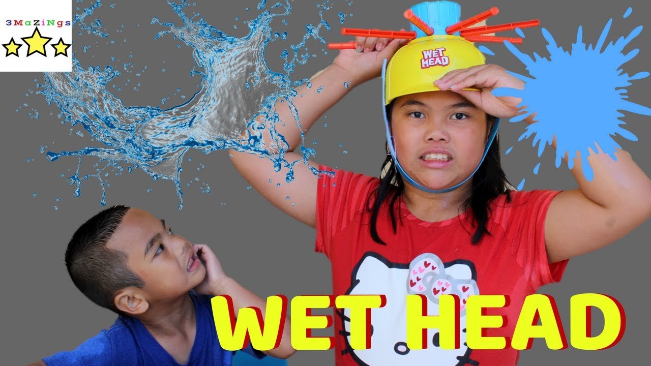 WET HEAD Fun Games for Kids. 3mazings family fun play with WET HEAD