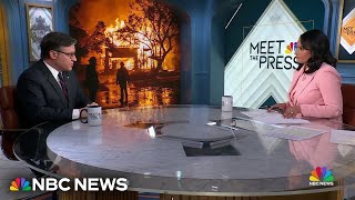 Speaker Johnson ‘won’t commit’ to disaster relief for California without conditions