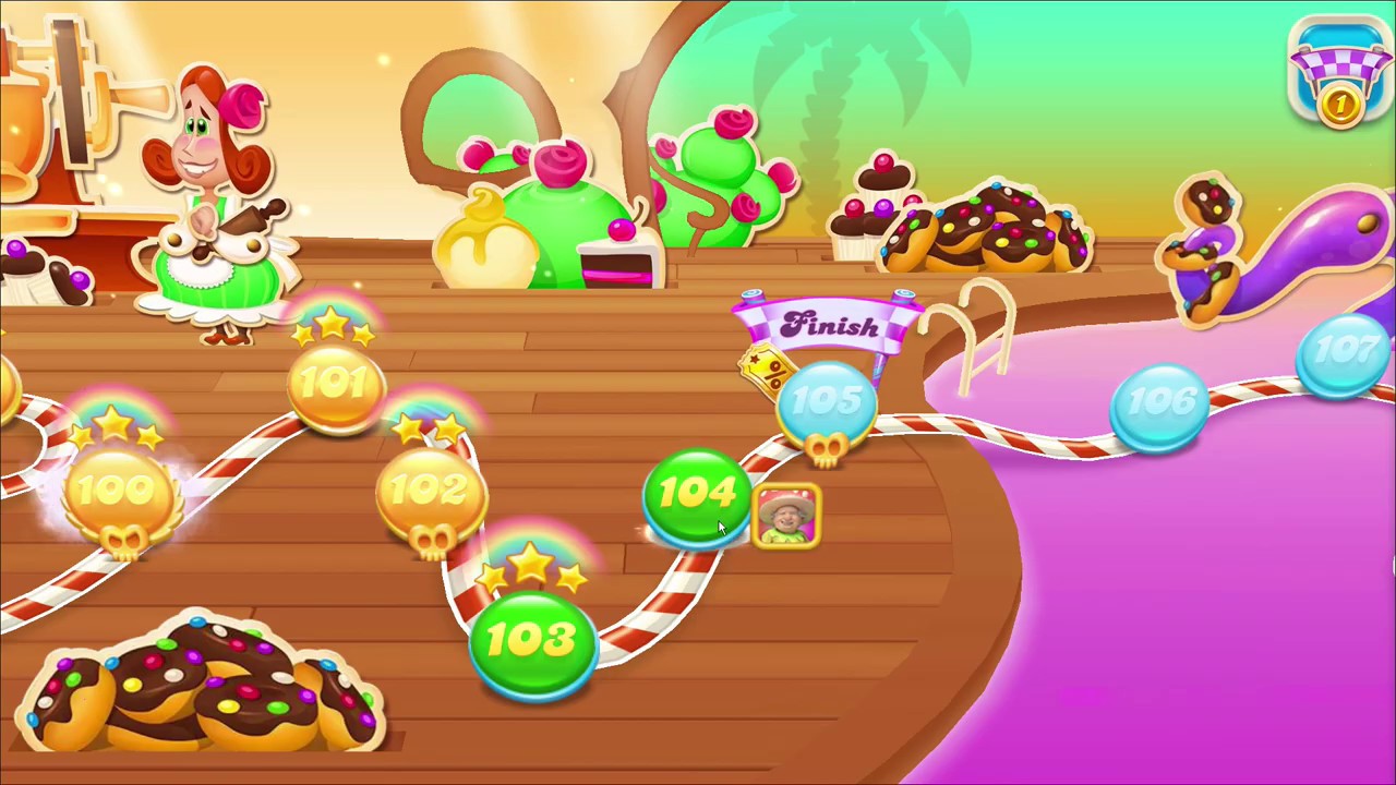 ᐈ CANDY CRUSH SODA SAGA Level 103104105 Leaving Cupcake