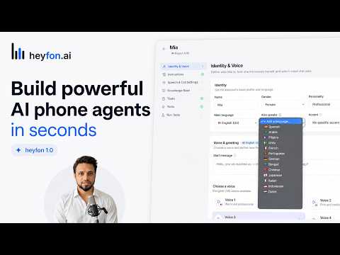 heyfon.ai pitch thumbnail