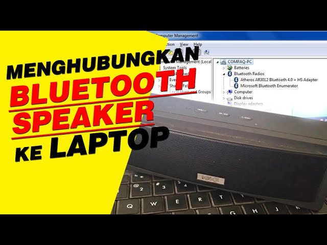 Cara Menghubungkan Speaker Bluetooth Robot Rb430 Ke Laptop Windows Youtube
