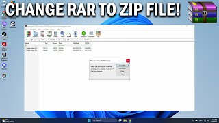 How To Convert RAR File to ZIP file In Windows PC or Laptop - Easy Fix