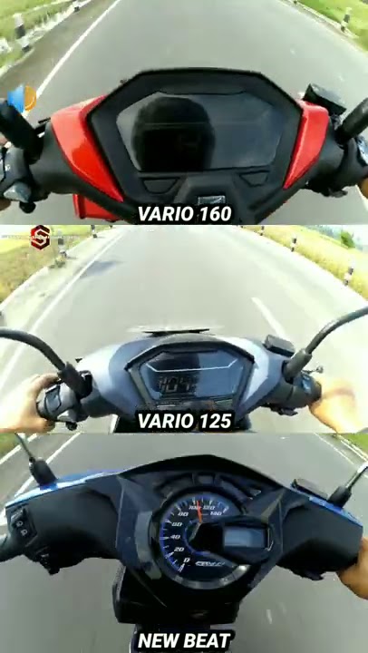 top speed beat vs vario 125 vs vario 160 - cek komen