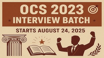 OCS 2023 INTERVIEW BATCH- APP DETAILS WITH MODEL ANSWERS-AAROHAN CLASSES-7684054656