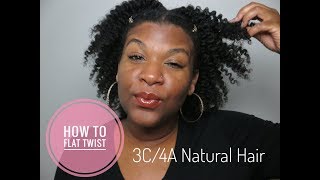 HOW TO Flat Twist 3C/4A Natural Hair | QueenSheeMee |
