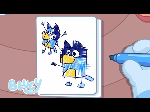 Bluey Pode Desenhar a Imagem Perfeita 🎨 | Bluey Português Brasil Canal Oficial