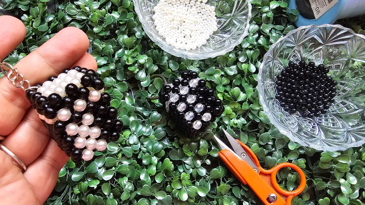 طريقة عمل كعبة بالخرز، ميدالية كعبة بالخرز،خطوات عمل ميدالية خرز كعبة