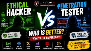 Ethical Hacker vs Penetration Tester 🔥 What's the Difference? | Cyviora Technologies