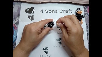 how to make 3D Beaded Daffy Duck Tutorial