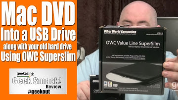 Convert Your Mac DVD Drive into USB drive with OWC SuperSlim