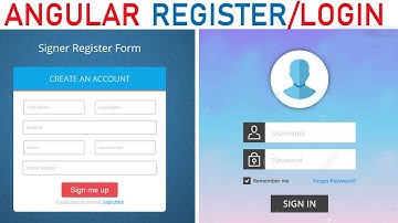 Angular  12 /13  (LOGIN PAGE) PHP/MySql  Register Login | Angular 8 with PHPMYsql login register