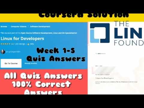 Linux For Developers Quiz Answers 100% correct || Coursera