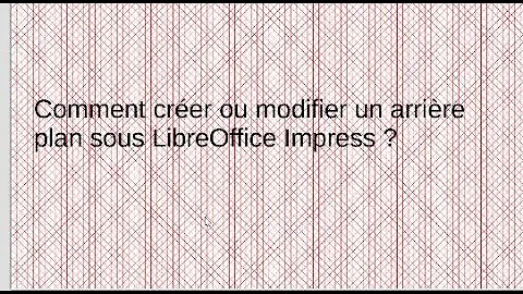 Comment mettre une couleur d'arrière-plan sur LibreOffice ?