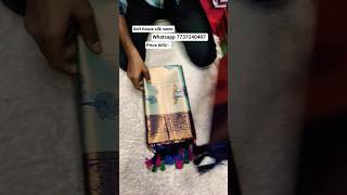 soft tissue silk saree price 600/- whatsapp 7737240487  #saree #trending #shorts #youtubeshorts screenshot 2