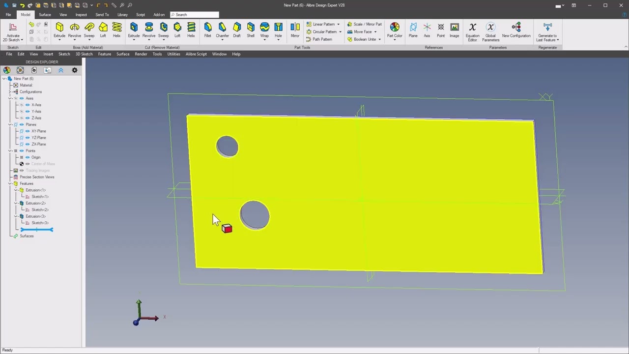 Alibre Design Quick Tip - Project to Sketch or Not