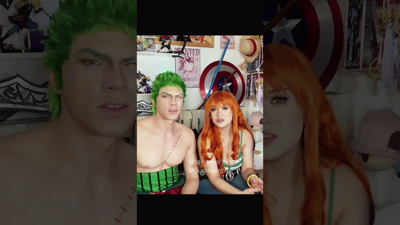 Zoro e Nami • One Piece cosplays do Zoro sola o Sanji #onepiececosplay #namicosplay #zorocosplay