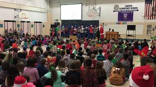 Break dancing Santa Faribault Elementary School