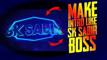 How To Make Intro Like SK SABIR BOSS With Panzoid In Android Phone By SS Gaming || Garena Free Fire