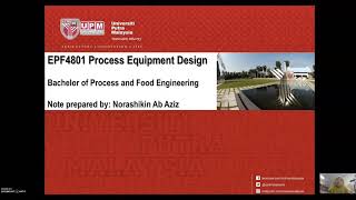 Process Equipment Design | Introduction to Process & Food Plant Design