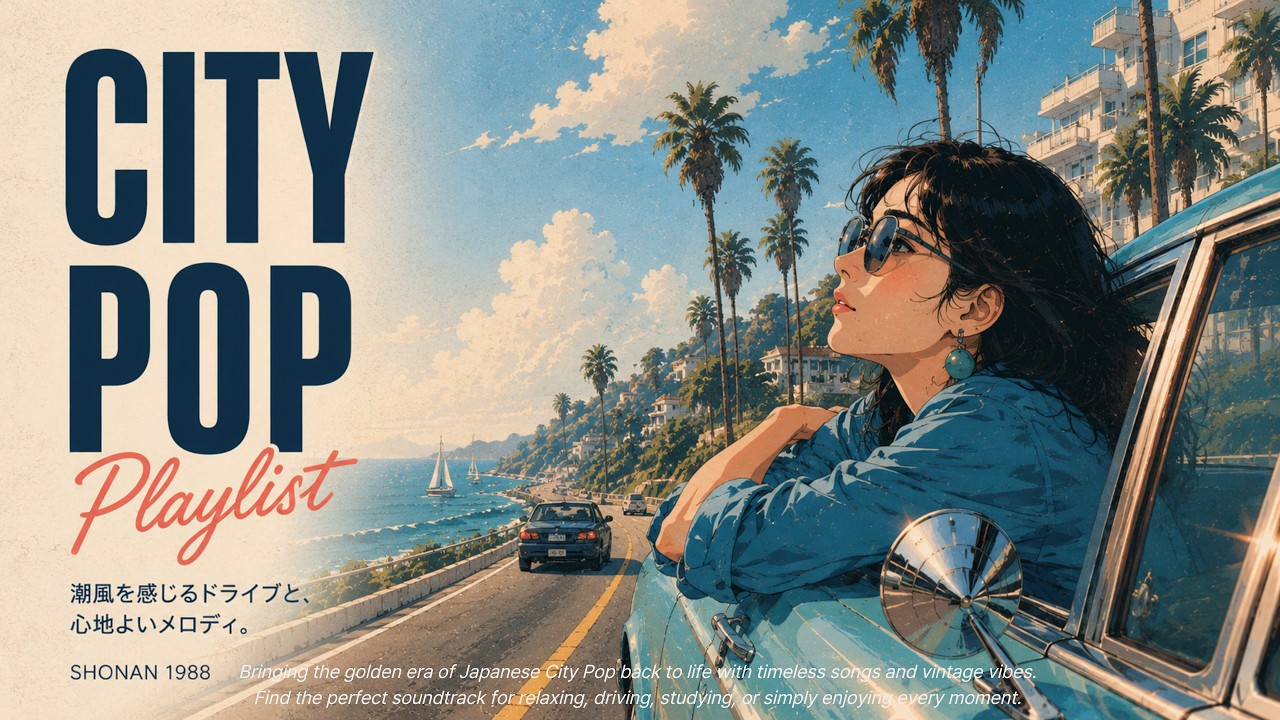 80年代 シティポップ】潮風とメロンソーダ、あの夏のドライブ 🌊 | 80s