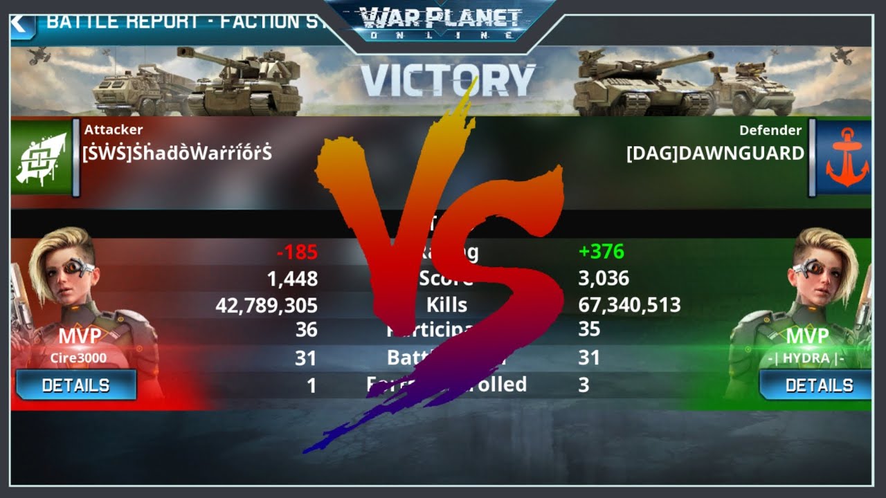 WPO Faction War | [W123] DAG VS [W115] ŜŴŜ ( Best FW for DAG 😎 )