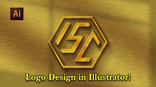 I   S  C Monogram Logo Design in Adobe Illustrator!
