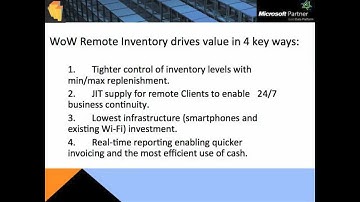 WMS Remote Inventory iPhone Android Windows 8 - Demo - Appolis - WithoutWire (WoW)