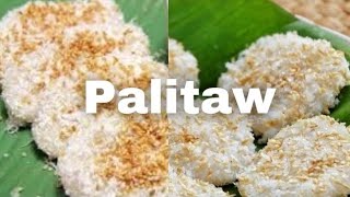 Palitaw Glutinous Rice Flour Recipe Meryendang Pinoy Pwedeng Pang Negosyo