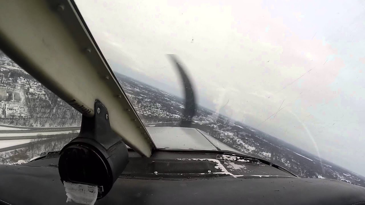 Piper Warrior - simulated engine failure in the pattern at KDYL - YouTube